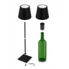 Stalinė LED lempa ESPERANZA ELD119K Juoda – 3W, 4000K, 200 lm, USB-C, 2400 mAh baterija, 400 mm aukštis