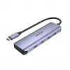 UNITEK uHUB Q4 USB-C 4 prievadų USB 3.2 Gen 1 5000 Mbit/s pilkas