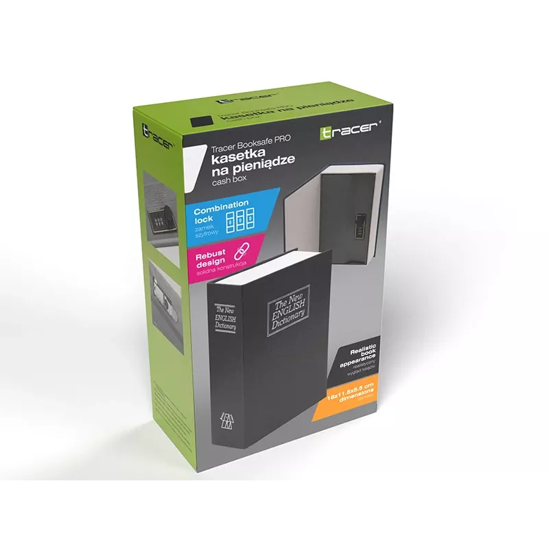 Saugykla TRACER TRASEJ47654 – knygos formos seifas BookSafe Pro