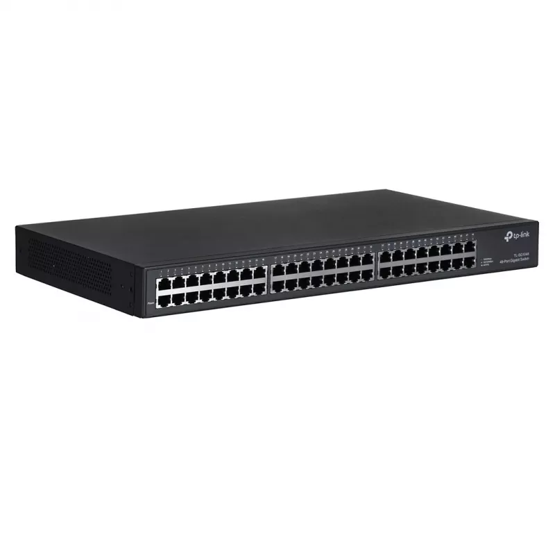 TP-Link TL-SG1048 Nevaldomas Gigabit Ethernet (10/100/1000) 1U Juodas