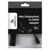 Gembird A-MDPM-HDMIF-02 vaizdo kabelio adapteris Mini DisplayPort į HDMI A tipas (moteriška) juodas