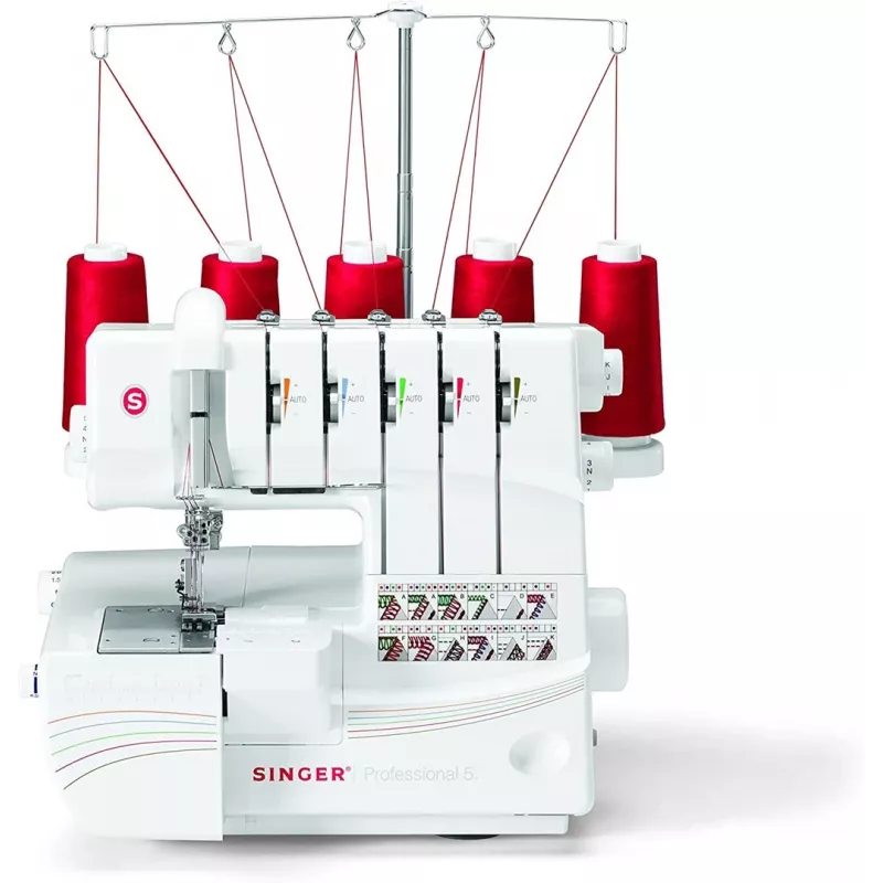 Overlock siuvimo mašina Singer 14T968, elektrinė, balta