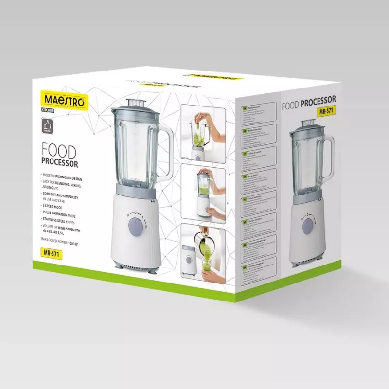 Virtuvinis kombainas Maestro MR-571 1200W baltas/pilkas