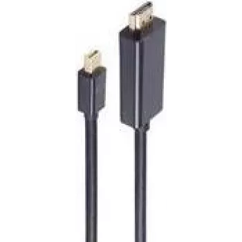 Vaizdo kabelio adapteris Mini DisplayPort į HDMI, ShiverPeaks BS10-53035, 2 m