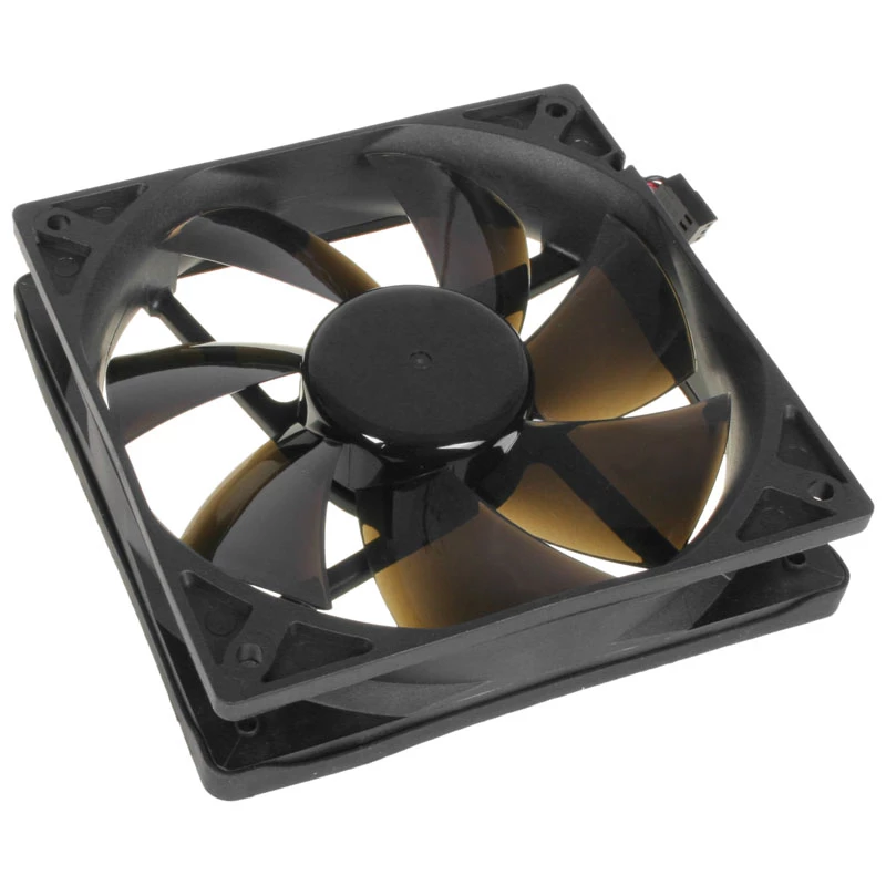 Kompiuterio korpuso ventiliatorius NoiseBlocker BlackSilentPro PLPS 120 mm, 1500 aps./min., 100 m³/h, 4,5 V, juodas