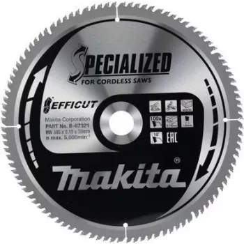 Makita Specialized EFFICUT – Diskinis pjūklo diskas medžiui – 305 mm – 100 dantų (B-67321)