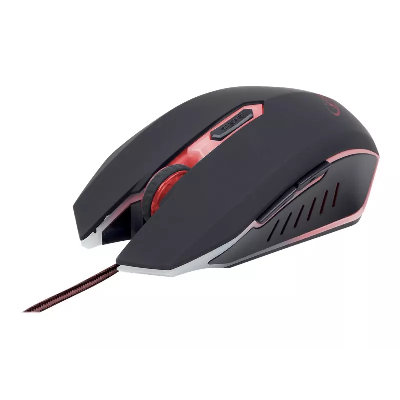 PELĖ USB OPTINĖ ŽAIDIMŲ / RAUDONA MUSG-001-R GEMBIRD