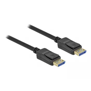 Delock DisplayPort kabelis, DisplayPort (M) į DisplayPort (M), DisplayPort 2.0, 1,0 m, palaiko 10K 60 Hz (10 240 x 4320), juoda (80261)