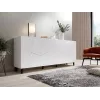 Komoda Cama Meble ETNA 200x42x82 cm, balta matinė, medžio drožlių plokštė, 16 mm rėmas