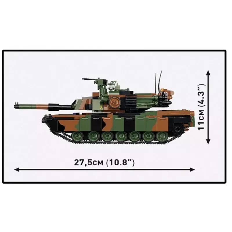 Konstruktorius Cobi M1A2 SEPV3 Abrams su 1 065 kaladėlių