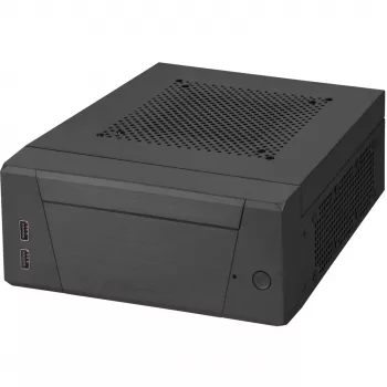 SilverStone MILO ML10 - USFF - Mini-ITX - be maitinimo šaltinio - Juoda - USB/Garsas (SST-ML10B)