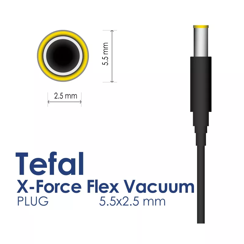 Akyga AK-PD-20 maitinimo adapteris Tefal dulkių siurbliams 26 V / 0,55 A, 14,3 W, 5,5 x 2,5 mm, 1,8 m