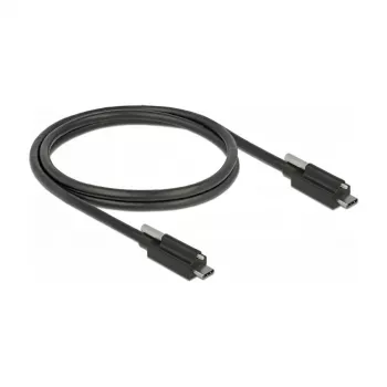 USB kabelis DeLOCK 83719 USB 3.2 Gen 2 1 m USB-C juodas