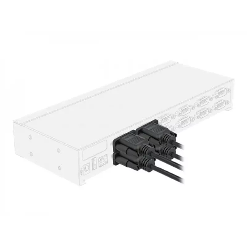 Serijinis kabelis DeLOCK 86605 2m RS-232 Sub-D9 juodas