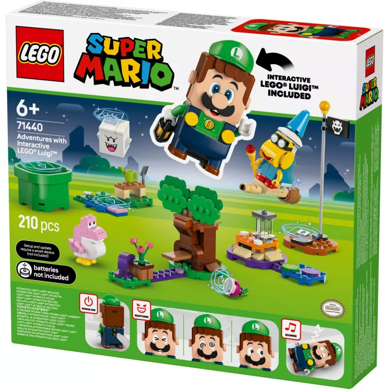 Konstrukcinis žaislas LEGO 71440 Super Mario interaktyvi LEGO Luigi figūrėlė