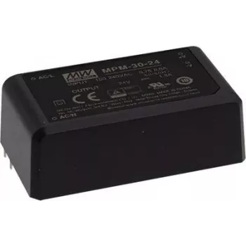 Maitinimo adapteris / keitiklis Mean Well MPM-30-24, 30 W, 24 V išėjimas, 80–264 V įėjimas