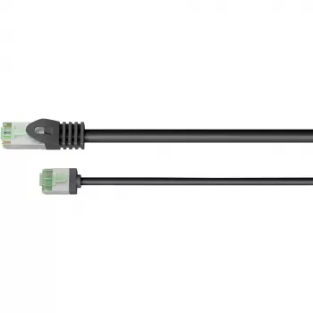 Goobay Ultra-Flexible CAT 8.1 Patch Cable slim U/FTP juodas - itin trumpas kištukas 99,9 % (74353)