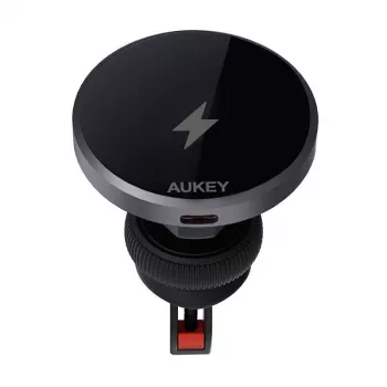 Belaidis įkroviklis telefonui su laikikliu Qi AUKEY HD-MC13