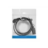 Maitinimo laidas CEE 7/7 - IEC 320 C19 16A VDE 1,8m juodas