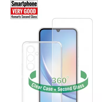 4smarts 540694 Dėklas Samsung Galaxy S23 FE, Smūgiams Atsparus, Nuo Įbrėžimų Apsaugantis, Skaidrus