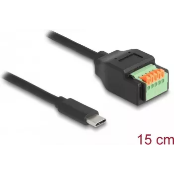DeLOCK USB 2.0 laidas USB Type-C kištukas į gnybtų bloką 15 cm