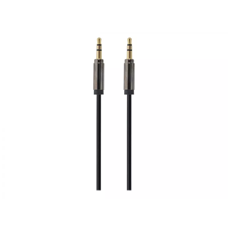 Gembird CCAP-444-0.75M Garso laidas (Mini Jack M - Mini Jack M, 0,75 m, juoda spalva)