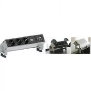 Prailginimo blokas Bachmann 3x Schuko 1x CAT6 1x USB3.0 1,5 m