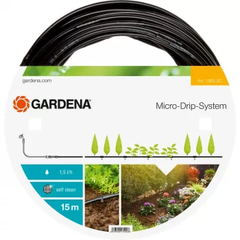 Sodo žarna Gardena 1362-20 15 m laistymo linija antžeminė juoda
