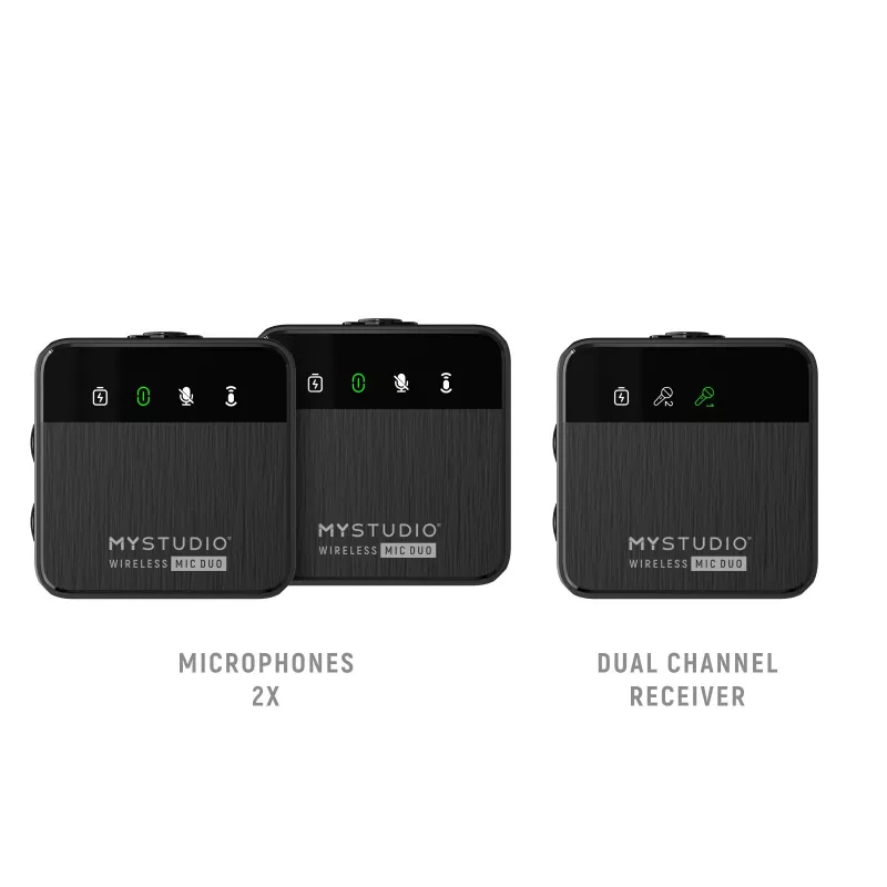 Easypix MyStudio Wireless Mic Duo 62022 – belaidė dviejų kanalų mikrofono sistema