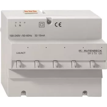 Rutenbeck SR 5TX GB - Komutatorius - 5 x 10/100/1000 - montuojamas ant DIN bėgio (23510503)
