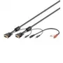 Wentronic SVGA garso kabelis - 3 m - VGA (D-Sub) - VGA (D-Sub) - Juoda - Garsas 3.5 mm (93969)