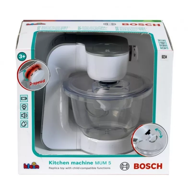 Virtuvės robotas KLEIN Bosch Silver 9234 – žaislinė virtuvinio kombaino replika