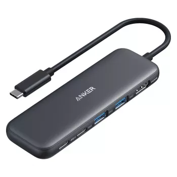 USB Hub Anker 332 pilka USB Type-C 5000 Mbit/s HDMI USB 3.2