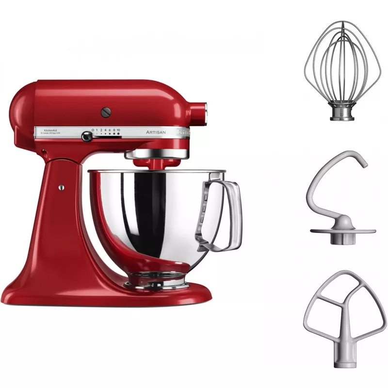 KitchenAid Artisan 5ksm125 stovimas maišytuvas 300 W Raudonas