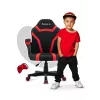 Žaidimų kėdė vaikams Huzaro Ranger 1.0 Red Mesh, juoda, raudona