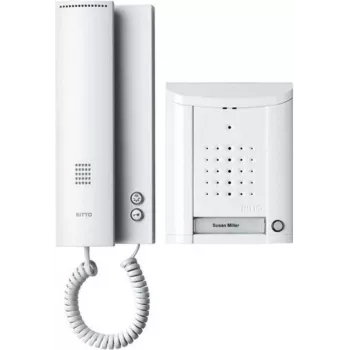 Vielinis audio domofono komplektas Ritto 1841170 Baltas