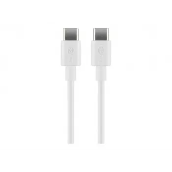 Goobay USB-C įkrovimo ir sinchronizavimo laidas, 2 m, baltas | Goobay