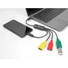 DeLOCK 4 prievadų USB 2.0 kabelinis šakotuvas USB Type-C į 3× USB-A moteriška + 1× USB-C vyriška
