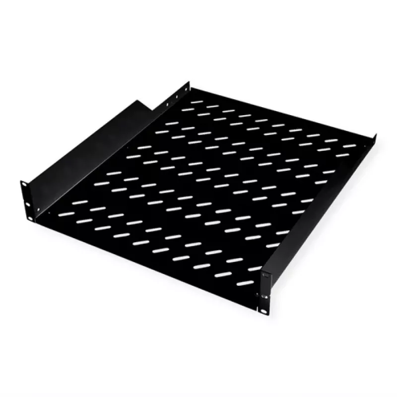 Rack lentyna ROLINE 19 colių 2 U 550 T 25 kg talpa juoda