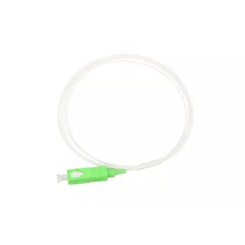 Pigtail SC/APC vienmodis Extralink G.657.A1 900µm FTTH 1,5 m, Easy strip, baltas
