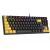 Tracer HORNET 87 žaidimų klaviatūra ir pelė, mechaninė, USB, QWERTY, juoda/geltona