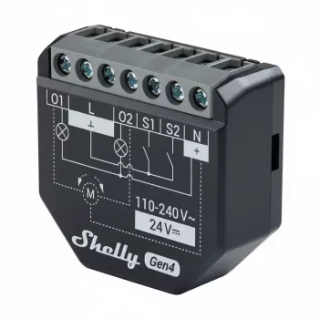 2 vnt. komplektas Shelly 2PM Gen4 Zigbee/Matter valdiklių