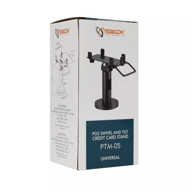Sbox PTM-05 universali pasukama POS terminalo atrama