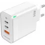 PEDEA Fast Charger „Triple“ 65W GaN USB-C PD USB-A Baltas - Maitinimo blokas - USB Type C