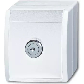 BUSCH JAEGER Kištukinis lizdas F tipas 2P+E balta IP44 250 V