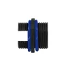 LogiLink IP68 lauko korpusas Keystone moduliams ir jungtims, plastikas, poliamidas, juodas, IP68, 140 mm, 36 mm, 36 mm
