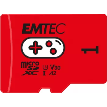 „Emtec“ 1TB UHS-I U3 V30 A2 „Gaming Rouge“ microSDXC atminties kortelė (ECMSDM1TXCU3G)