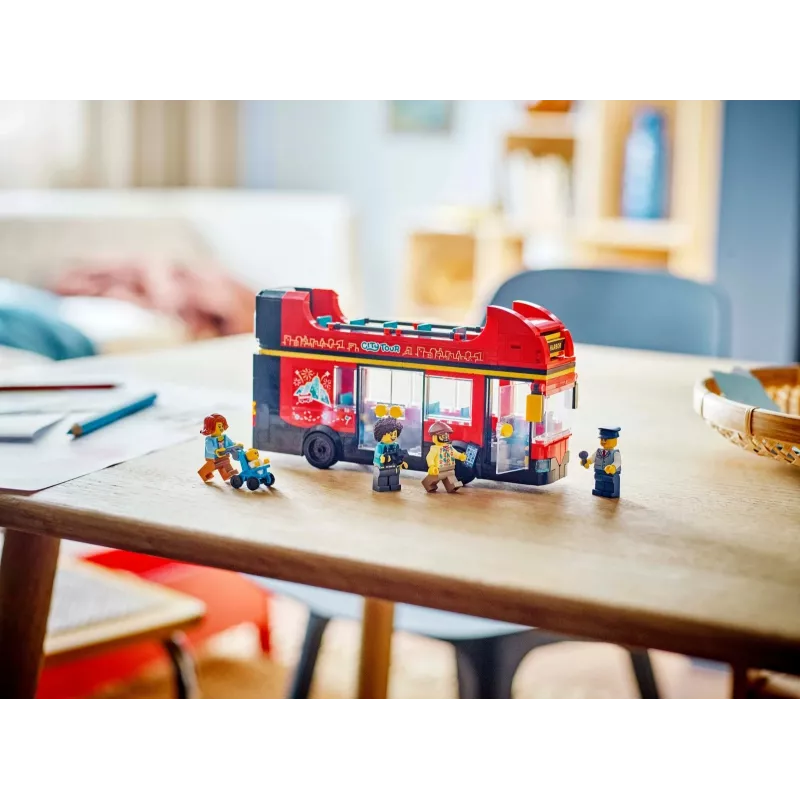 LEGO City Raudonas dviaukštis apžvalginis autobusas 60407