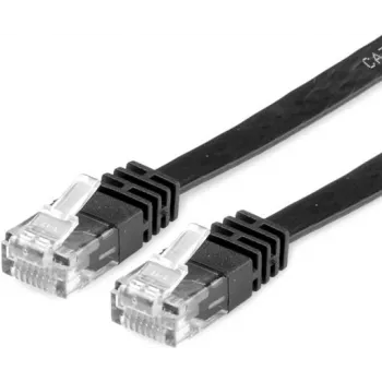 VALUE tinklo kabelis RJ-45 (M) - RJ-45 (M) 1,5 m UTP CAT6 lietas, plokščias, juodas (21.99.0964)
