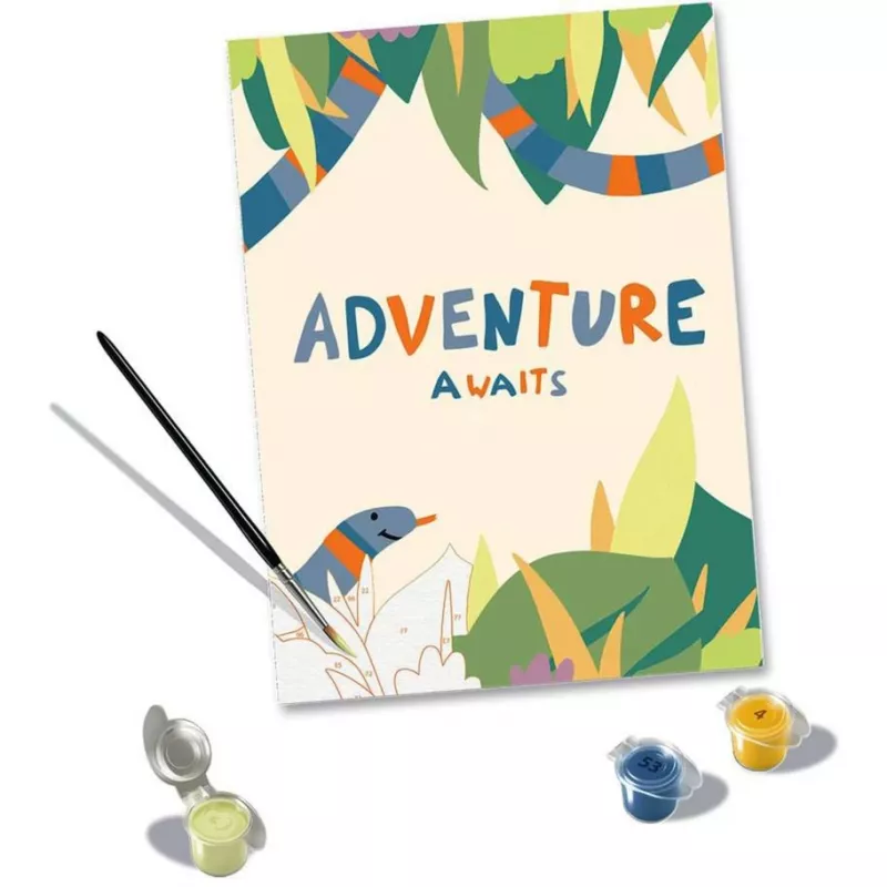 Piešimo rinkinys pagal skaičius Ravensburger CreArt „Hello New Adventure“ 23904